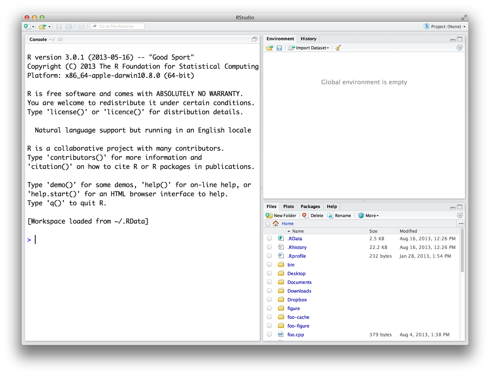 The RStudio IDE for R.